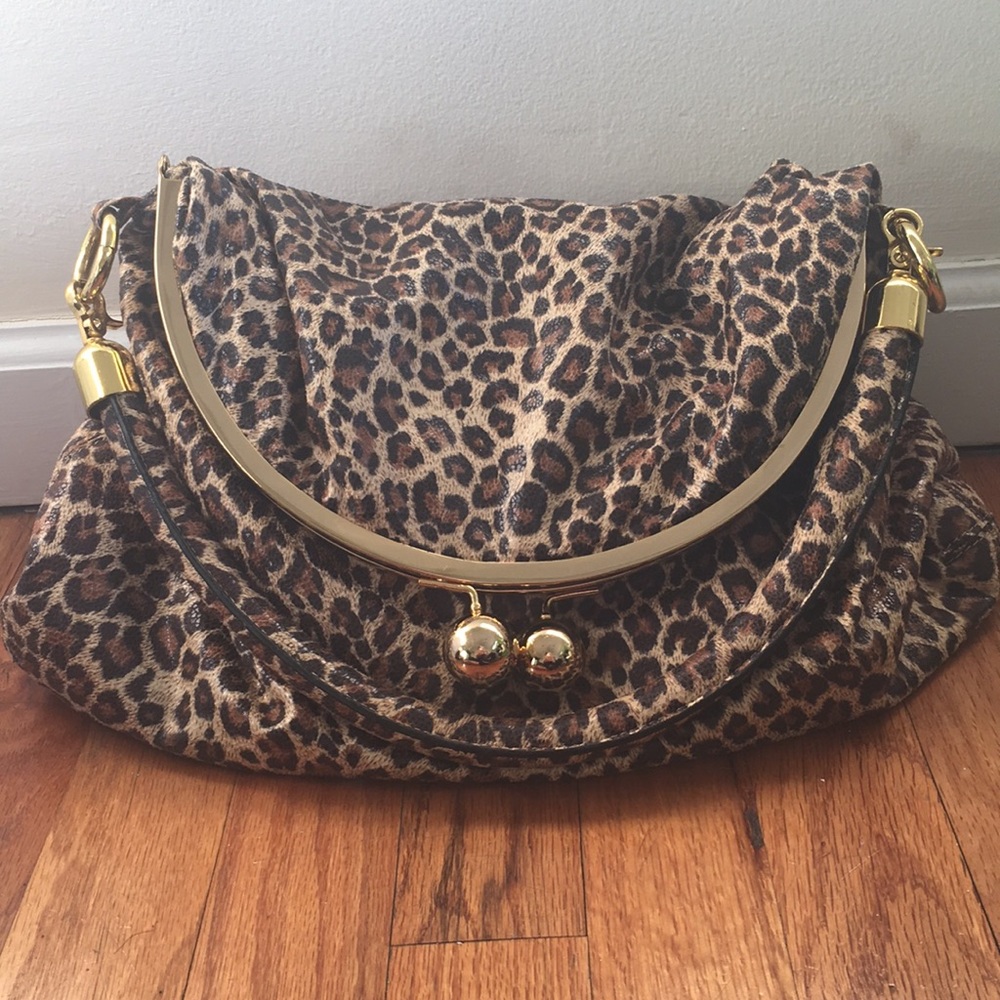 Leopard print bag